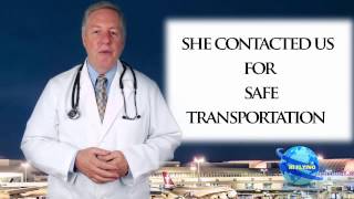 Dubai to London Medical evacuation - Emirates Flight - HI Flying Air Ambulance International