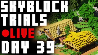 🔴 GRIND TIME! Hypixel Skyblock TRIALS - GARDEN [Day 39] LIVE Session !Trials !Tasks !Map !Twitch