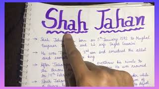 Ten lines on Shah Jahan//Essay on Shah Jahan//Biography of Shah Jahan