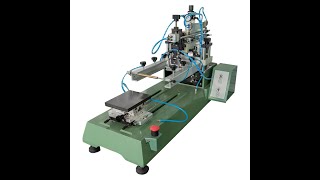 Small flat screen printing machine with mobile worktable (pure pneumatic)