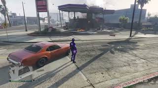 Grand Theft Auto Online - NPC ran into a gas station