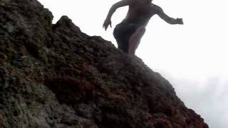 Crazy Cliff Jumping into the Sea in Portugal @ Algar Seco