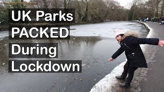 UK Covid-19 Parks PACKED During Lockdown Despite "Stay at Home" Message - Endcliffe Park Sheffield