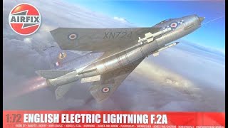 Airfix English Electric Lightning F.2A, 1:72, 2022 in-box browse