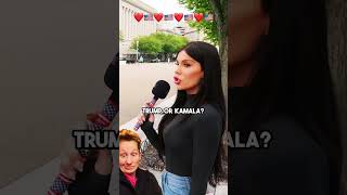 BLAIRE WHITE ASKS VOTERS TRUMP OR KAMALA? PART 2! #reaction #based #election #voter #trump #harris