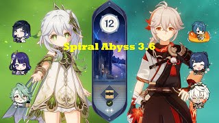 Nahida Hyperbloom & Kazuha National | Spiral Abyss 3.6 Floor 12 (9*) | Genshin Impact