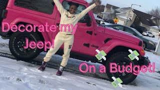 Decorate my jeep with me! | Custom pink Jeep