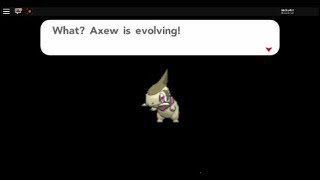 Shiny Axew is Evolving