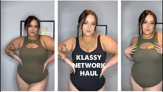 KLASSY NETWORK HAUL| No Bra Tops!?!?! Try-on! Size 16|