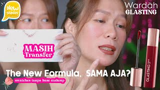 REVIEW  WARDAH GLASTING LIQUID LIP NEW SHADES! DI BIBIR GELAP