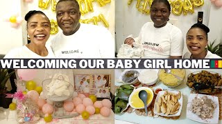 MEETING OUR NEWBORN BABY FOR THE FIRST TIME || HOW OUR AFRICAN FAMILY WELCOMED NEWBORN BABY HOME