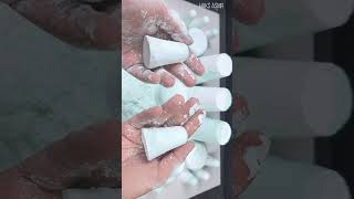 shorts Baking Soda Crush and Crumbles White Mint Green 3 ASMR