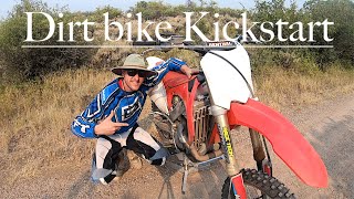 How To Kick Start A Dirt Bike! Kickstart Dirt Bike!