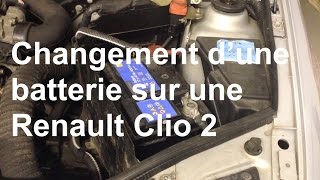 Remplacement d'une batterie (dépose-repose) Renault Clio 2