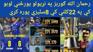 rahmanullah gurbaz beating record