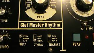 CLEF Master Rhythm rare British 1980s drum machine (New Order)