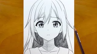 Anime Sketch | How to Draw a Beautiful Anime Girl | Full Drawing Process