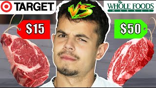 Cheap vs. Expensive Grocery Store (Carnivore Haul)