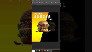 Make your design #graphicdesign #graphicdesigner #burger #food #viral #trending #photoshoptutorial