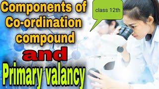 Co-ordination Compound, primary valancy,  12th class chemistry (Co-ordination compound).  #chemestry