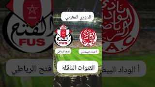 قنوات الناقلة مبارة الوداد البيضاوي أولمبيك آسفي قنوات الناقلة #كرة_القدم #football