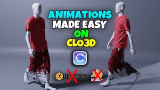 Animate Your Design on CLO3D in Minutes Without Blender or Mixamo