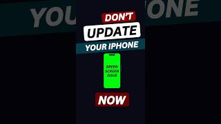 iPhone IOS 18.1 Update issue - green screen