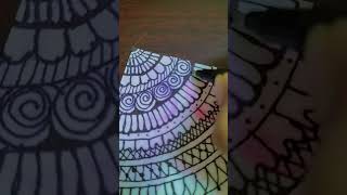 Colourful mandala art ASMR 🎨,✏️.#drawing #colorful #aaru,s life#asmr , subscribe please