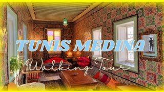 Tunis Medina 🇹🇳 | Walking Tour 2023 4K 60FPS | Authentic Traditional House Tour