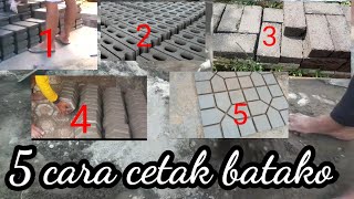 5 cara mencetak batako secara manual