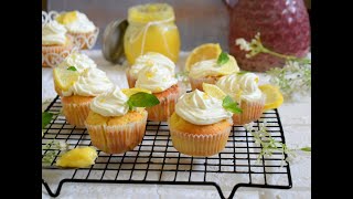 Fresh,tangy and soft lemony cupcakes with a light fresh cream icing!  Freshness in every single bite