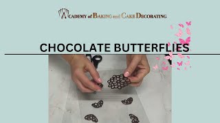 PIPED CHOCOLATE BUTTERFLIES & FLOWERS