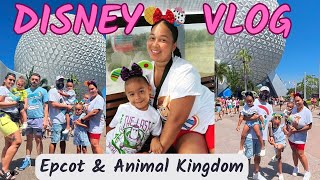 DISNEY WORLD VLOG | Epcot & Animal Kingdom Day | FAMILY VACATION