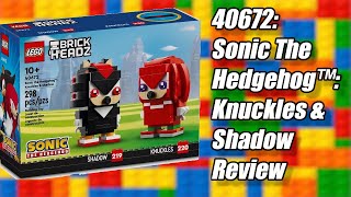 Speed into Action: LEGO Set 40672 Sonic the Hedgehog™ Knuckles & Shadow Review! 🦔💥