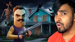 FINALLY, I ESCAPED FROM BASEMENT OF HELLO NEIGHBOUR  - TECHNO GAMERZ HELLO NEIGHBOR HORROR GAMEPLAY