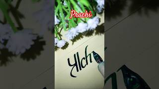 Beautiful name writing #prachi #shorts #song #newsong #badshah #music #love #viralvideo #calligraphy