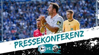 Pressekonferenz nach dem Spiel DSC Arminia Bielefeld - SV Sandhausen