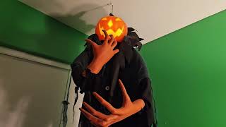 Halloween 2018 hanging pumpkin man (re-upload)