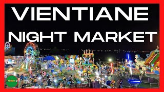 Vientiane Night Market Laos | Walking tour - 22 Aug 2022