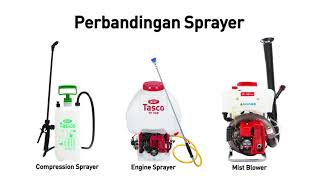 Perbandingan Output Sprayer (Compression Sprayers, Engine Sprayers, dan Mist Blower )