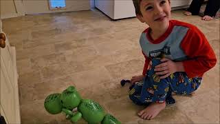 Little Gavin Baby With His Balloon Dinosaur! (Recorded 4/9/2023)