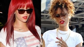 Rihanna Haircuts - Short, Long, Bob, Updos, Curly, Pixie Hairstyles