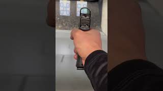 Kiarswe laser light combo on Glock 17 shoot with one hand. Not in zero yet.