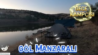 Göl manzaralı çadır kampı 58.video #doğa #kamp #çadır #camping #survival