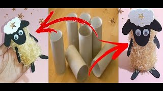 Crafts for kids/make a sheep for kids at home /صنع خروف عيد الأضحى للأطفال خطوه بخطوه بطريقه سهله 🐏🐑