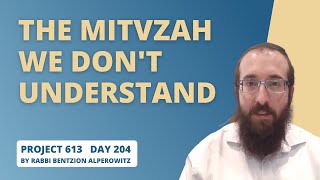 Project 613 - Lesson 204 | The Mitvzah we don't understand