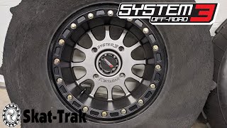 Unboxing System 3 SB5 Beadlock Wheels + Mounting Skat Trak Extreme Paddles for my RZR Turbo