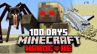 I survived 100 Days in a DESERTED WASTELAND in Minecraft and Here's What Happened