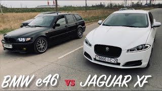 JAGUAR XF 3.0 AWD 340h.p. vs BMW e46 320d 150h.p.+CHIP