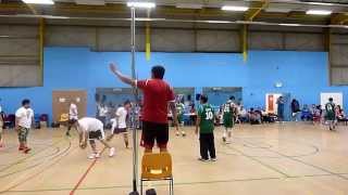 mens Volleyball green vs white 2452014